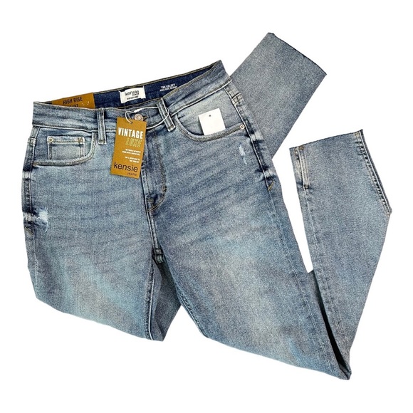Kensie Denim - Kensie Vintage Luxe Kelsey High Rise Skinny Jeans Marina Dest Size 4/27 NWT
